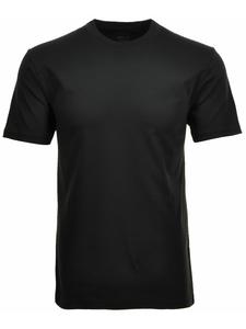Мужская футболка с круглым вырезом черного цвета Ragman