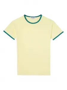 Футболка с контрастной отделкой Sunnei, желтый