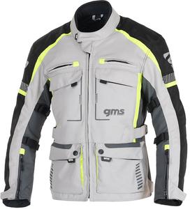Текстильная мотоциклетная куртка gms everest 3 в 1, Grey/Yellow