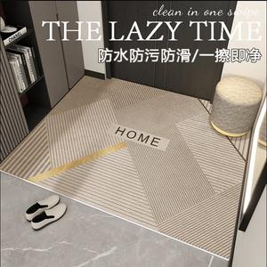 Budis Ковер 100х120 см из ПВХ кожи для прихожей/спальни, влагонепроницаемый, нескользящий, режется