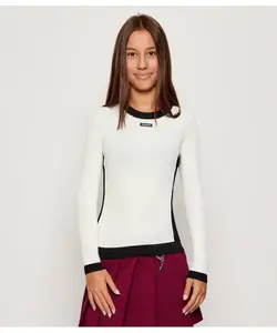 Блуза Slim fit Patrizia Pepe, белый