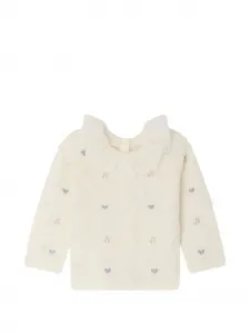 Свитер Jostina с оборками Bonpoint, бежевый