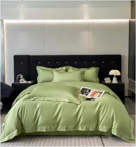 CAIMIAO Комплект постельного белья 100S Cotton Luxury с вышивкой зеленый Green