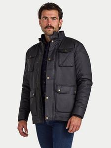 Куртка с эффектом вощёного хлопка Raging Bull, Black