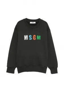 Толстовка с круглым вырезом MSGM Kids, серый