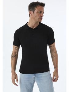 Рубашка-поло с короткими рукавами черного цвета Felix Hardy