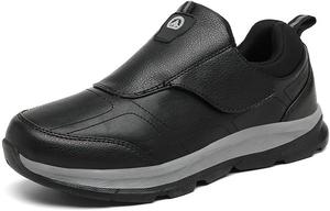 Мужские слипоны для прогулок, легкие дышащие лоферы для путешествий на открытом воздухе, походов и повседневной носки, удобные кроссовки с противоскользящей подошвой, легко надеваются/снимаются, повседневная обувь Qacksv, черный