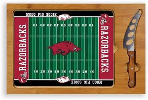 Набор разделочных досок Arkansas Razorbacks Picnic Time со стеклянной поверхностью