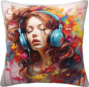 Ogniwo Музыкальная подушка Ogniwo мягкая квадратная Colorful Music1