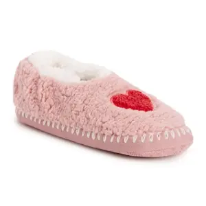 Балетки Sherpa с улыбкой женские Muk Luks, цвет pink heart