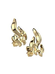 Bungsa Черные серьги-гвоздики