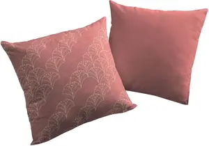 Декоративная подушка Adam "Аргентинская Криолла Лайт", с рисунком пальмы, двусторонний чехол без наполнителя, 1 шт 50х50 см, вишнево-красный