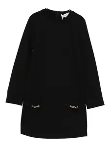 Платье с цепочками TWINSET Kids, черный