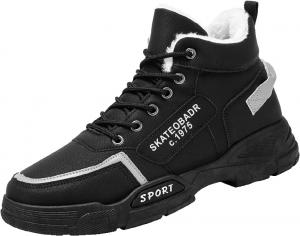 Мужские зимние слипоны с искусственным мехом и эффектом памяти Generic, черный