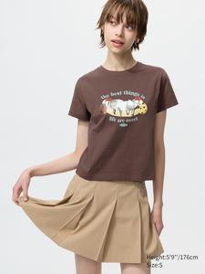 Футболка UT Mofusand Uniqlo, 36 brown