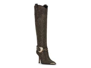 Ботинки Jessica Simpson Kenzin Western Boot, Light Brown/Black Leopard Print