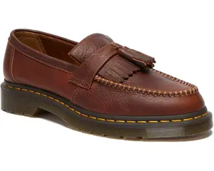 Лоферы Dr. Martens Adrian Yellow Stitch Leather Loafers, цвет Cashew