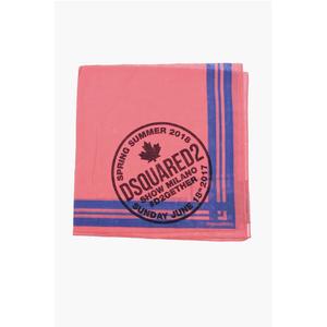 Хлопковая бандана с принтом бобра Dsquared2, Pink