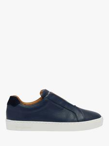 Кроссовки без шнуровки из зернистой кожи pear Russell & Bromley, Blue