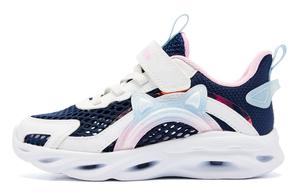 Детские кроссовки с низким верхом, амортизирующие, противоскользящие, износостойкие, для детей от 3 до 7 лет QIAODAN, синий/белый