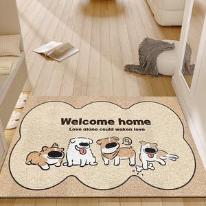 Y U-LIVE Ковер 120х120 см для прихожей, нескользящий, с петлевым ворсом, мягкий