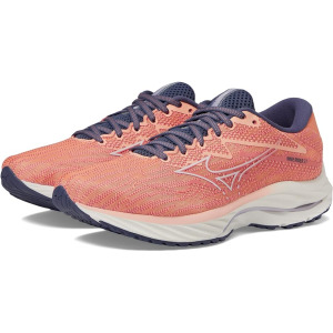 Кроссовки Mizuno Wave Rider 27, цвет Coral Reef/Snow White