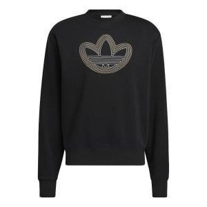 Толстовка Adidas OAC Trefoil Crew Sweatshirt 'Black', черный