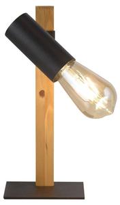 Светодиодная настольная лампа JUST LIGHT PILON Retro, черный - пластик - 16 x 33 x 16 см