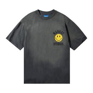 Футболка Market Smiley Upside Down Lockup T-Shirt, Jet Black