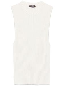 Майка Peserico в мелкий рубчик, серый