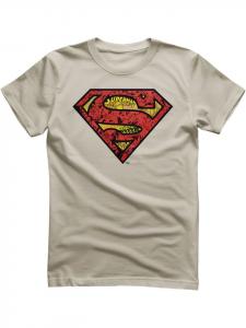 Футболка Superman Mash-Up Shield T-Shirt цвета хаки Superman