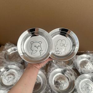 Modern Housewife Modengzhufu Yinu Kitchen 316 Stainless Steel тарелка с медвежонком, детская посуда для дома, миска для кормления малыша, 316 Treasure Plate, летающий поцелуй поросенок, кролик Хуаньхуань