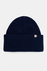 Шапка из смесовой шерсти Boss, синий
