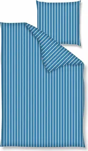 Постельное белье Dream Castle Renforcé в сине-белую полоску размером 200 x 200 см в сине-белую полоску Traumschloss