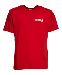 Футболка с цветочным принтом Boke, красная Kenzo, красный