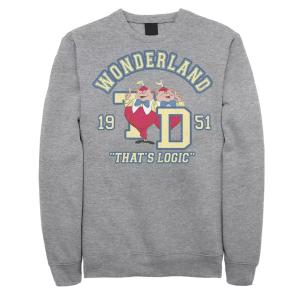 Мужской свитшот Disney Alice In Wonderland Tweedledee Tweedledum Collegiate Licensed Character