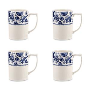 Spode Blue, итальянская кружка Brocato, набор из 4 шт, синий