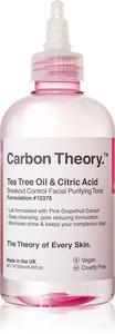Глубокоочищающий тоник с маслом чайного дерева и лимонной кислотой для проблемной кожи, склонной к акне Carbon Theory, 250 мл