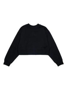 Толстовка с логотипом MM6 Maison Margiela Kids, черный