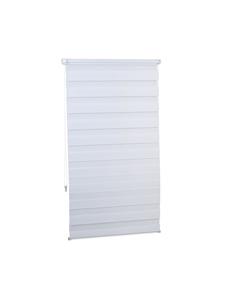 Relaxdays 2 двойные рулонные шторы на зажимах, белые - (Ш)76 x (В)156 см