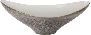 Миска из финки "GARDIA", 1 шт., фарфор, декоративная чаша, миска из фарфора, высота ок Fink 44х17 см, серый/белый