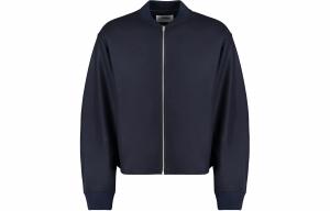 Застегивающаяся на молнию удлиненная куртка-бомбер JIL SANDER, черный