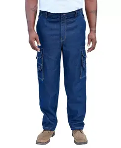 Большие и высокие морские грузовые штаны от KingSize Boulder Creek, синий