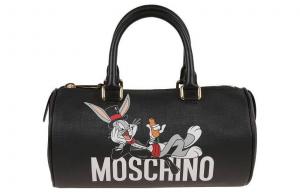 Moschino Полиуретановая дорожная сумка, сумка через плечо, сумка-кроссбоди, маленькая женская сумка, черная