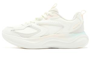 Амортизирующие износостойкие низкие кроссовки Q-COZY SOFT для женщин бело-розовые QIAODAN, цвет слоновая кость/полумесяц