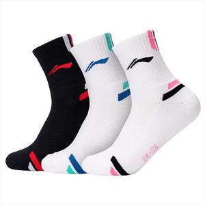 LINING Носки до середины икры унисекс 3 пары белый черный белый синий черный красный