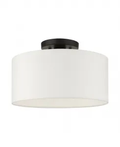 Полупотолочный светильник Meridian 1 Livex, черный
