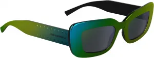 Женские прямоугольные солнцезащитные очки KARL LAGERFELD Kl6164s, Mirror Green