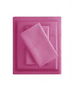 Комплект постельного белья из микрофибры, всесезонный, мягкий на ощупь, 4 предмета, размер Queen Intelligent Design, Pink