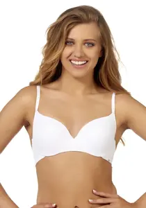 Бюстгальтер After Eden на косточках "SOPHIA", с нежным кружевом, белый